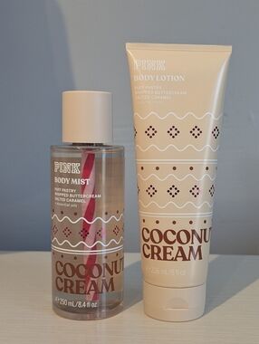 PINK Victoria's Secret Coconut Cream Body Mist & Lotion